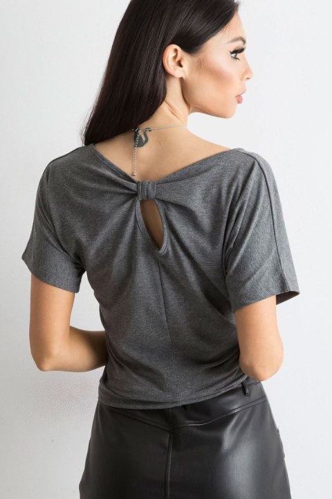 T-shirt Damski Model RV-TS-4693.11 Dark Grey - BFG T-shirt Damski Model RV-TS-4693.11 Dark Grey - BFG