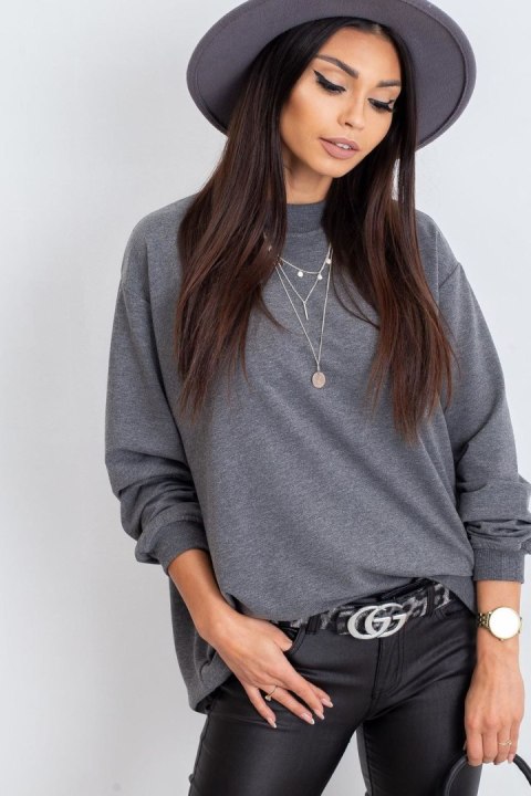 Bluza Damska Model RV-BL-5185.70P Dark Grey - BFG Bluza Damska Model RV-BL-5185.70P Dark Grey - BFG
