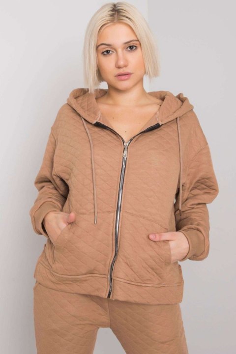 Bluza Damska Model RV-BL-7451.23 Camel - BFG Bluza Damska Model RV-BL-7451.23 Camel - BFG