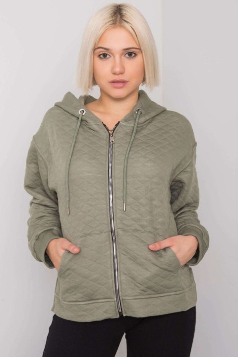 Bluza Damska Model RV-BL-7451.23 Khaki - BFG Bluza Damska Model RV-BL-7451.23 Khaki - BFG