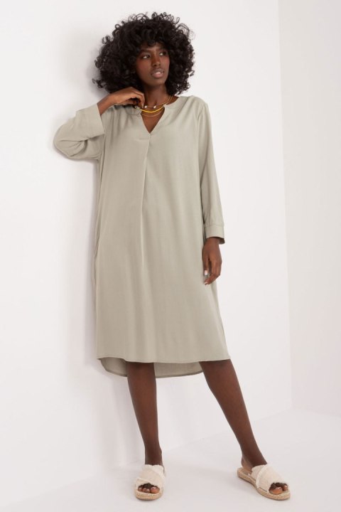 Sukienka Model D73761M30430A Khaki - Sublevel Sukienka Model D73761M30430A Khaki - Sublevel