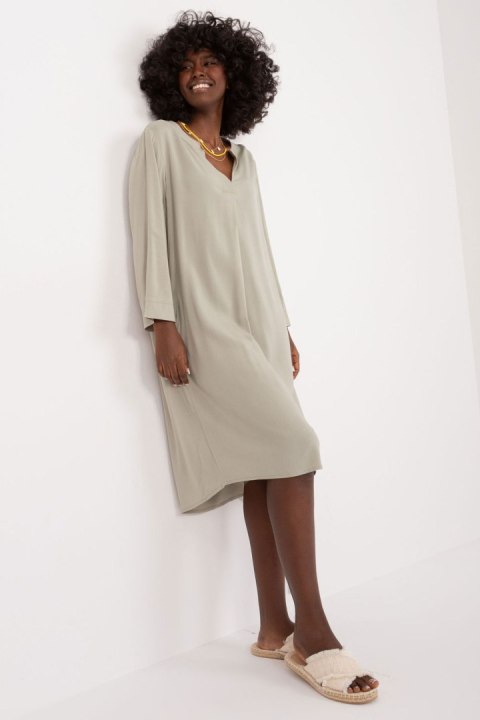 Sukienka Model D73761M30430A Khaki - Sublevel Sukienka Model D73761M30430A Khaki - Sublevel