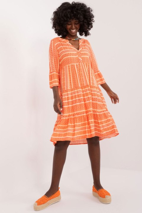 Sukienka Model D73771M30214L Orange - Sublevel Sukienka Model D73771M30214L Orange - Sublevel