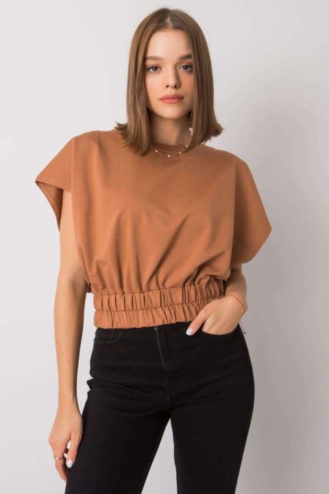 Bluza Damska Model FA-BL-7111.66P Light Brown - Fancy Bluza Damska Model FA-BL-7111.66P Light Brown - Fancy