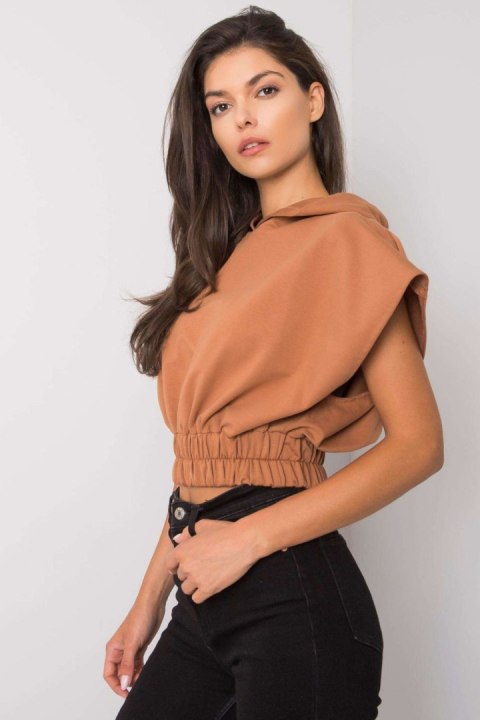 Bluza Damska Model FA-BL-7227.86P Light Brown - Fancy Bluza Damska Model FA-BL-7227.86P Light Brown - Fancy
