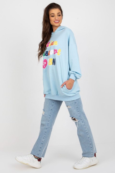 Bluza Damska Model FA-BL-8117.48 Light Blue - Fancy Bluza Damska Model FA-BL-8117.48 Light Blue - Fancy