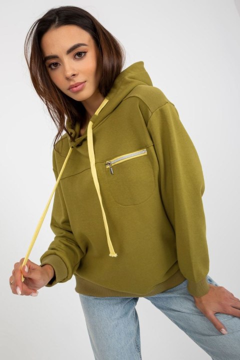 Bluza Damska Model FA-BL-8125.67P Olive - Fancy Bluza Damska Model FA-BL-8125.67P Olive - Fancy