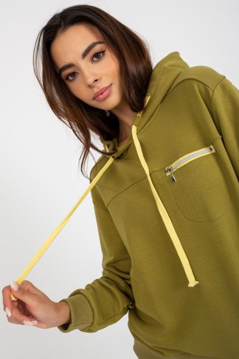 Bluza Damska Model FA-BL-8125.67P Olive - Fancy Bluza Damska Model FA-BL-8125.67P Olive - Fancy