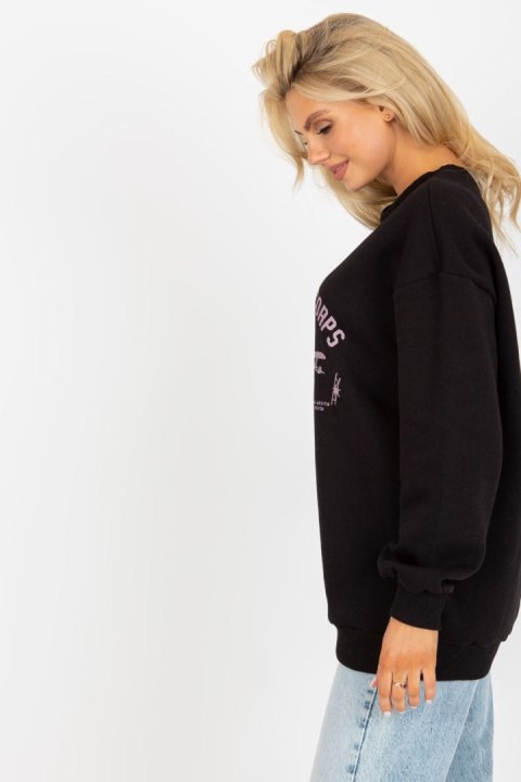 Bluza Damska Model FA-BL-8138.23 Black - Fancy Bluza Damska Model FA-BL-8138.23 Black - Fancy