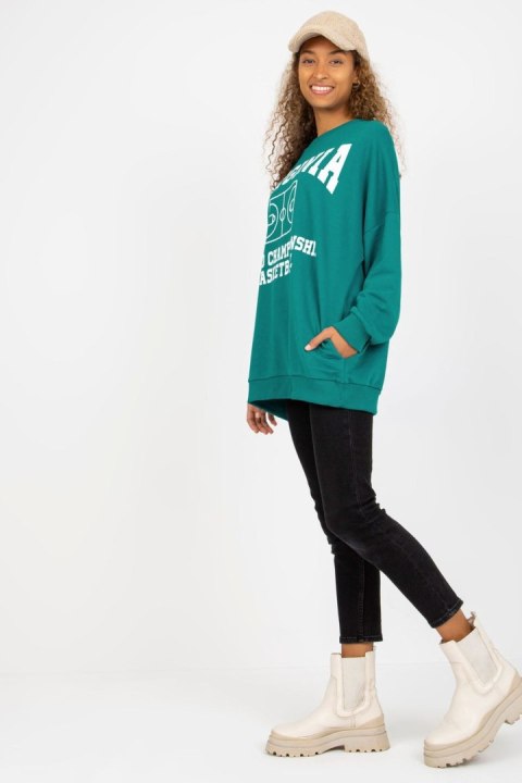 Bluza Damska ModelFA-BL-8137.76P Morski - Fancy Bluza Damska ModelFA-BL-8137.76P Morski - Fancy