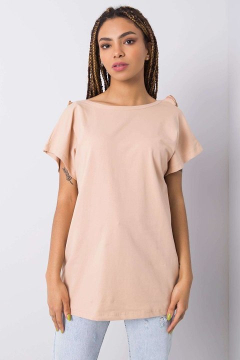 Bluzka Model FA-BZ-6299.01P Beige - Fancy Bluzka Model FA-BZ-6299.01P Beige - Fancy