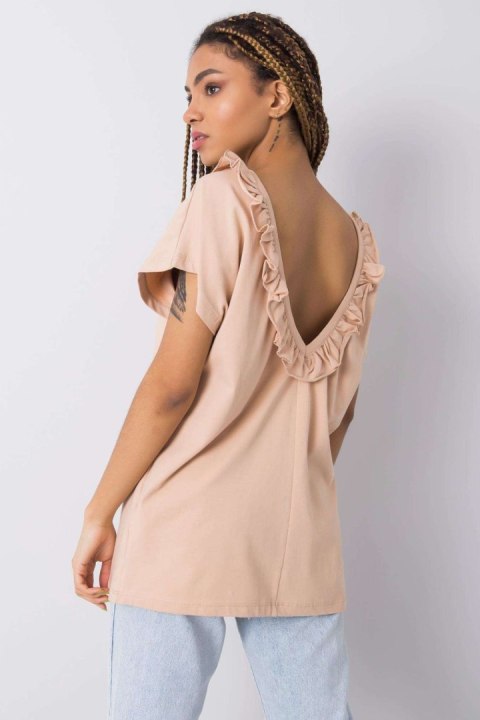 Bluzka Model FA-BZ-6299.01P Beige - Fancy Bluzka Model FA-BZ-6299.01P Beige - Fancy