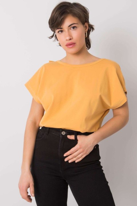 Bluzka Model FA-BZ-6299.01P Dark Yellow - Fancy Bluzka Model FA-BZ-6299.01P Dark Yellow - Fancy