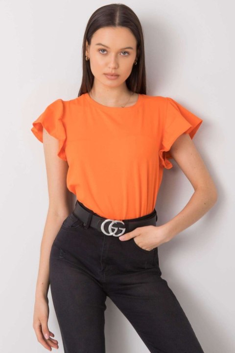 Bluzka Model FA-BZ-7172.57P Orange - Fancy Bluzka Model FA-BZ-7172.57P Orange - Fancy