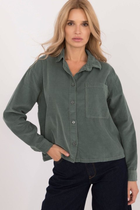 Koszula Damska Model D70046M11184A1 Dark Green - Sublevel Koszula Damska Model D70046M11184A1 Dark Green - Sublevel