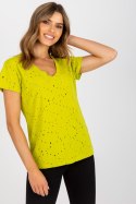 T-shirt Damski Model FA-TS-6967.77P Limonka - Fancy