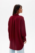 Koszula Damska Model Elisa BOR BLU0192 Bordo - Roco Fashion