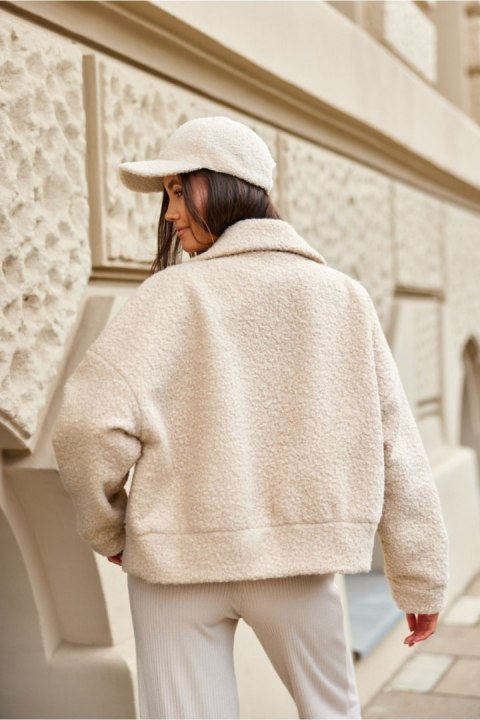 Kurtka Damska Model Jesper BEJ KUR0021 Light Beige - Roco Fashion Kurtka Damska Model Jesper BEJ KUR0021 Light Beige - Roco Fashion
