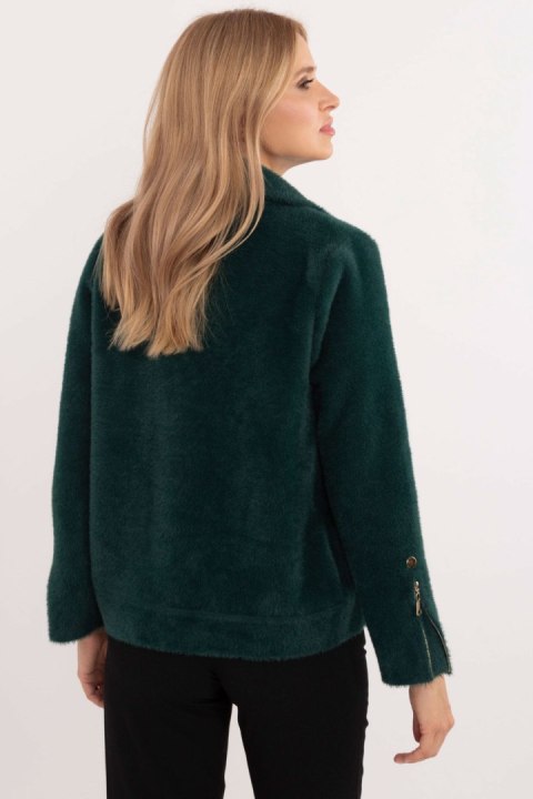 Kurtka Damska Model MBM-KR-250.77 Dark Green - MBM Kurtka Damska Model MBM-KR-250.77 Dark Green - MBM