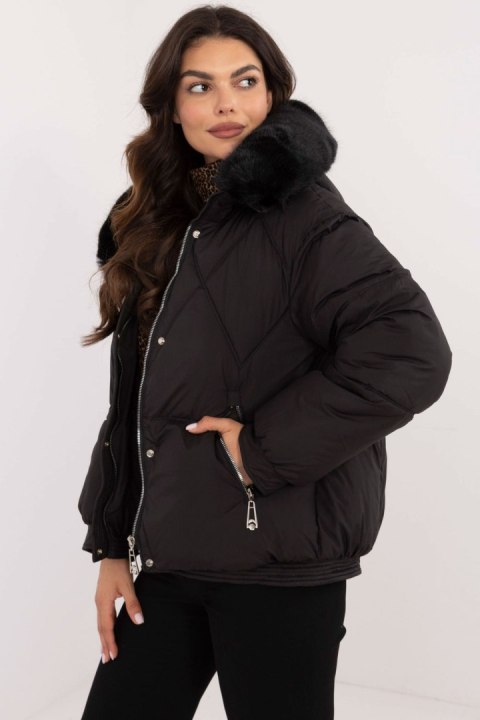 Kurtka Damska Model MBM-KR-2639.14 Black - MBM Kurtka Damska Model MBM-KR-2639.14 Black - MBM