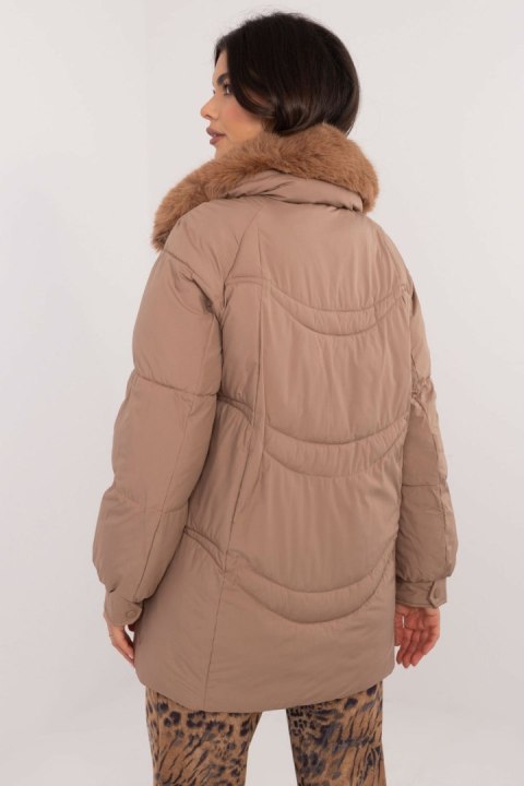Kurtka Damska Model MBM-KR-2686.50P Light Brown - MBM Kurtka Damska Model MBM-KR-2686.50P Light Brown - MBM