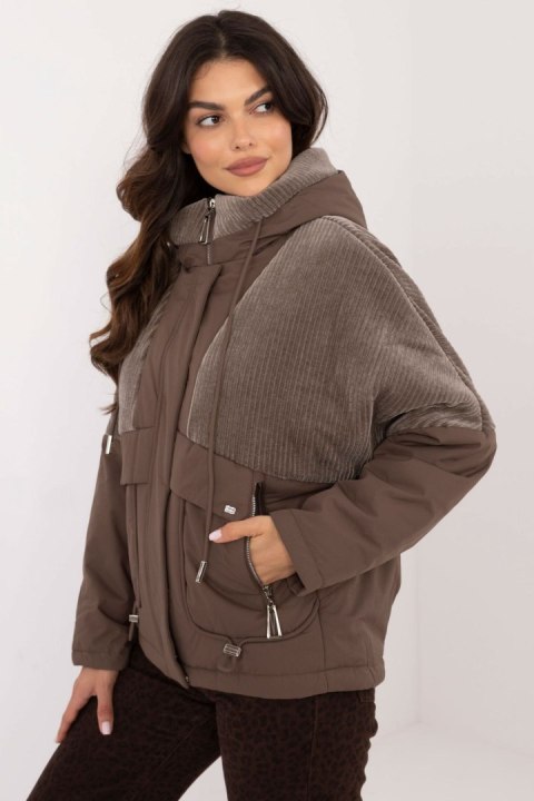 Kurtka Damska ModelMBM-KR-AJ218.42 Brown - MBM Kurtka Damska ModelMBM-KR-AJ218.42 Brown - MBM