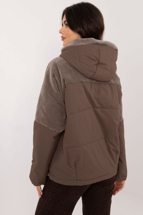 Kurtka Damska ModelMBM-KR-AJ218.42 Brown - MBM Kurtka Damska ModelMBM-KR-AJ218.42 Brown - MBM