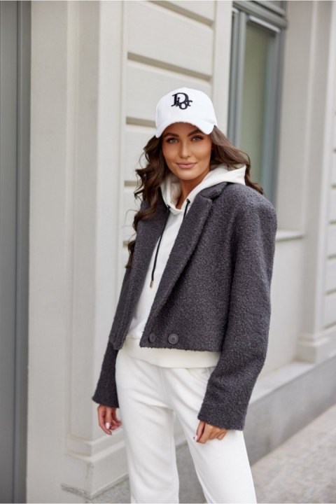 Kurtka Damska Renate SZA KUR0018 Grey - Roco Fashion Kurtka Damska Renate SZA KUR0018 Grey - Roco Fashion