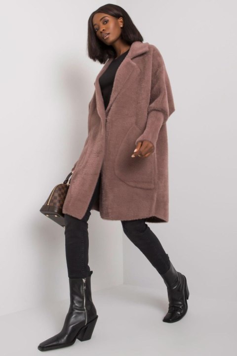 Płaszcz Damski Model MBM-PL-1517.00P Dark Pink - MBM Płaszcz Damski Model MBM-PL-1517.00P Dark Pink - MBM