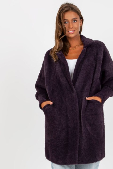 Płaszcz Damski Model MBM-PL-1517.00P Dark Violet - MBM Płaszcz Damski Model MBM-PL-1517.00P Dark Violet - MBM
