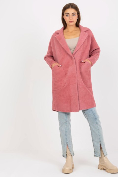 Płaszcz Damski Model MBM-PL-1521.97P Dark Pink - MBM Płaszcz Damski Model MBM-PL-1521.97P Dark Pink - MBM