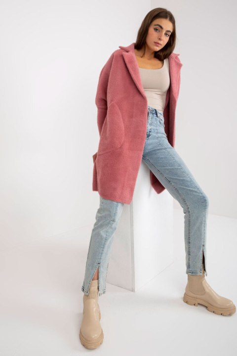 Płaszcz Damski Model MBM-PL-1521.97P Dark Pink - MBM Płaszcz Damski Model MBM-PL-1521.97P Dark Pink - MBM