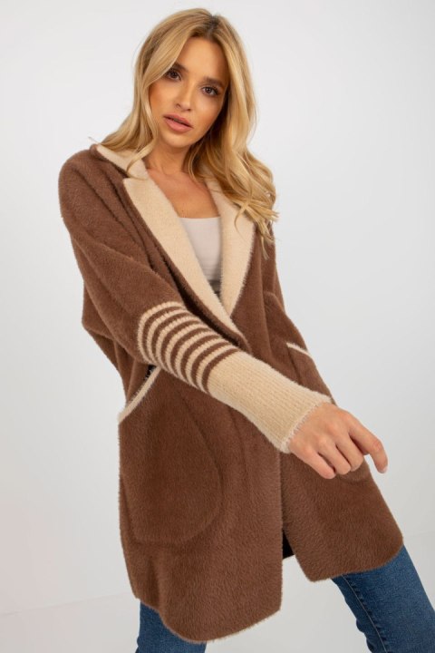 Płaszcz Damski Model MBM-PL-2001.95P Brown - MBM Płaszcz Damski Model MBM-PL-2001.95P Brown - MBM
