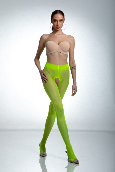 Rajstopy Model Hip Gloss Fluo Żółty 20 DEN Yellow - Amour Rajstopy Model Hip Gloss Fluo Żółty 20 DEN Yellow - Amour