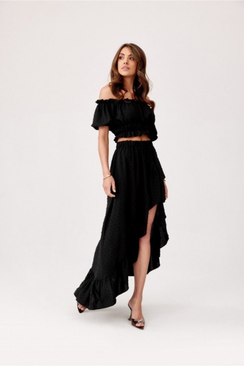 Spódnica Komplet Model CZA KOM0006 Black - Roco Fashion Spódnica Komplet Model CZA KOM0006 Black - Roco Fashion