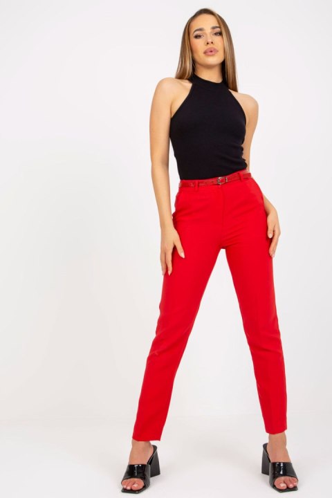 Spodnie Damskie Model BR-SP-102.57 Red - Xsapienza Spodnie Damskie Model BR-SP-102.57 Red - Xsapienza