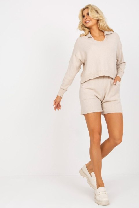 Spodnie Komplet Model EM-KMPL-20375.23 Light Beige - EM Spodnie Komplet Model EM-KMPL-20375.23 Light Beige - EM