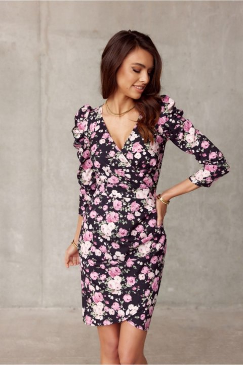 Sukienka Model SUK0329 E11 Pink - Roco Fashion Sukienka Model SUK0329 E11 Pink - Roco Fashion