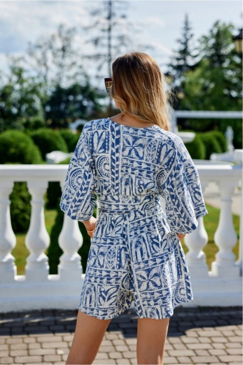 Bluzka Model Amber BLU0182 W24 Blue - Roco Fashion Bluzka Model Amber BLU0182 W24 Blue - Roco Fashion