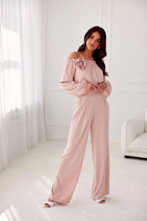 Bluzka Model Rosie ROZ BLU0180 Pink - Roco Fashion Bluzka Model Rosie ROZ BLU0180 Pink - Roco Fashion