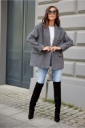 Marynarka Model Meghan SZA ZAK0007 Grey - Roco Fashion