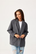 Marynarka Model Meghan SZA ZAK0007 Grey - Roco Fashion