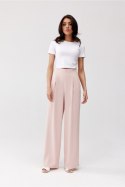 Spodnie Damskie Model Alaya ROZ SPD0032 Pink - Roco Fashion