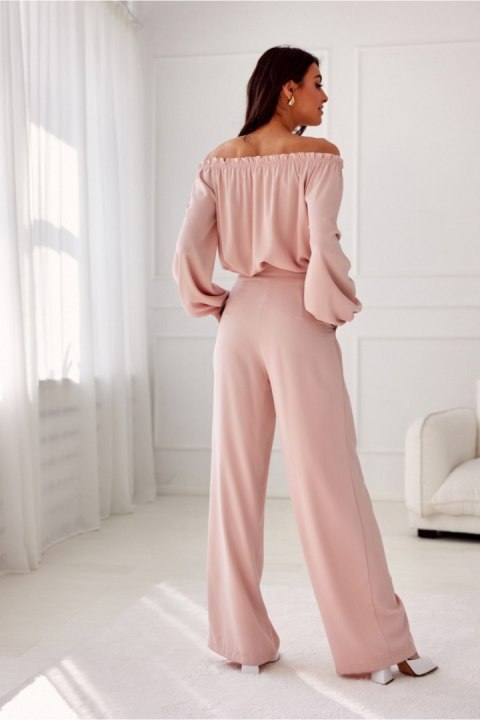 Spodnie Damskie Model Alaya ROZ SPD0032 Pink - Roco Fashion Spodnie Damskie Model Alaya ROZ SPD0032 Pink - Roco Fashion
