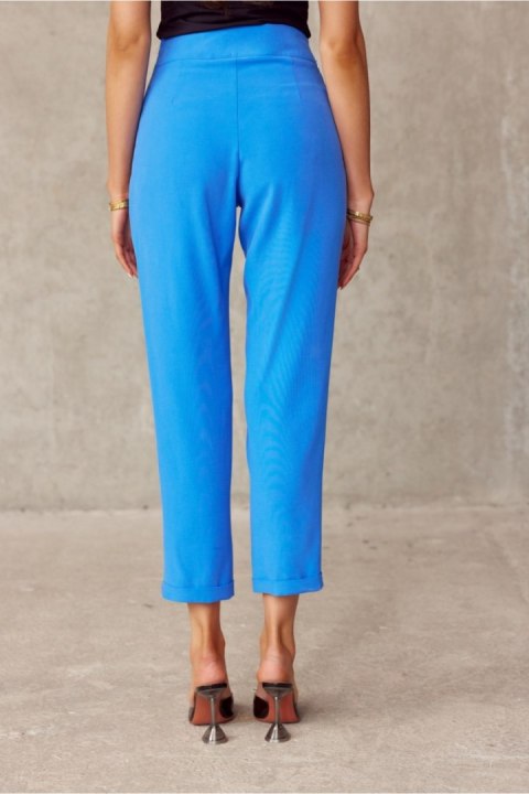 Spodnie Damskie NIE 0015 7/8 Blue - Roco Fashion Spodnie Damskie NIE 0015 7/8 Blue - Roco Fashion