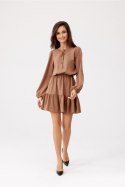 Sukienka Model Alex JBR SUK0305 Light Brown - Roco Fashion