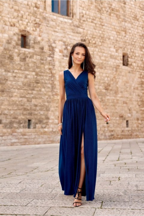 Sukienka Model Cheryl GRA SUK0407 Navy - Roco Fashion Sukienka Model Cheryl GRA SUK0407 Navy - Roco Fashion