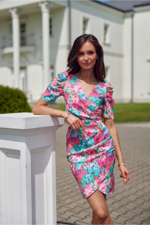 Sukienka Model SUK0367 E44 Multicolor - Roco Fashion Sukienka Model SUK0367 E44 Multicolor - Roco Fashion