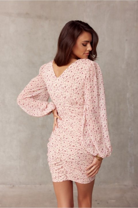 Sukienka Model SUK0392 16D Pink - Roco Fashion Sukienka Model SUK0392 16D Pink - Roco Fashion
