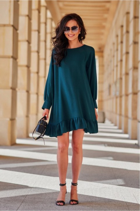 Sukienka Model Sintra BUT SUK0498 Bottle Green - Roco Fashion Sukienka Model Sintra BUT SUK0498 Bottle Green - Roco Fashion
